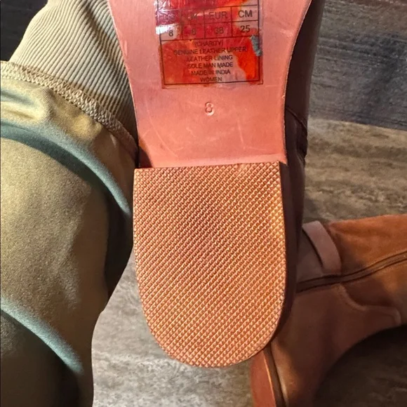 ROAN Charity Brown Knee-High Leather Boots. New 8 - Picture 8 of 11
